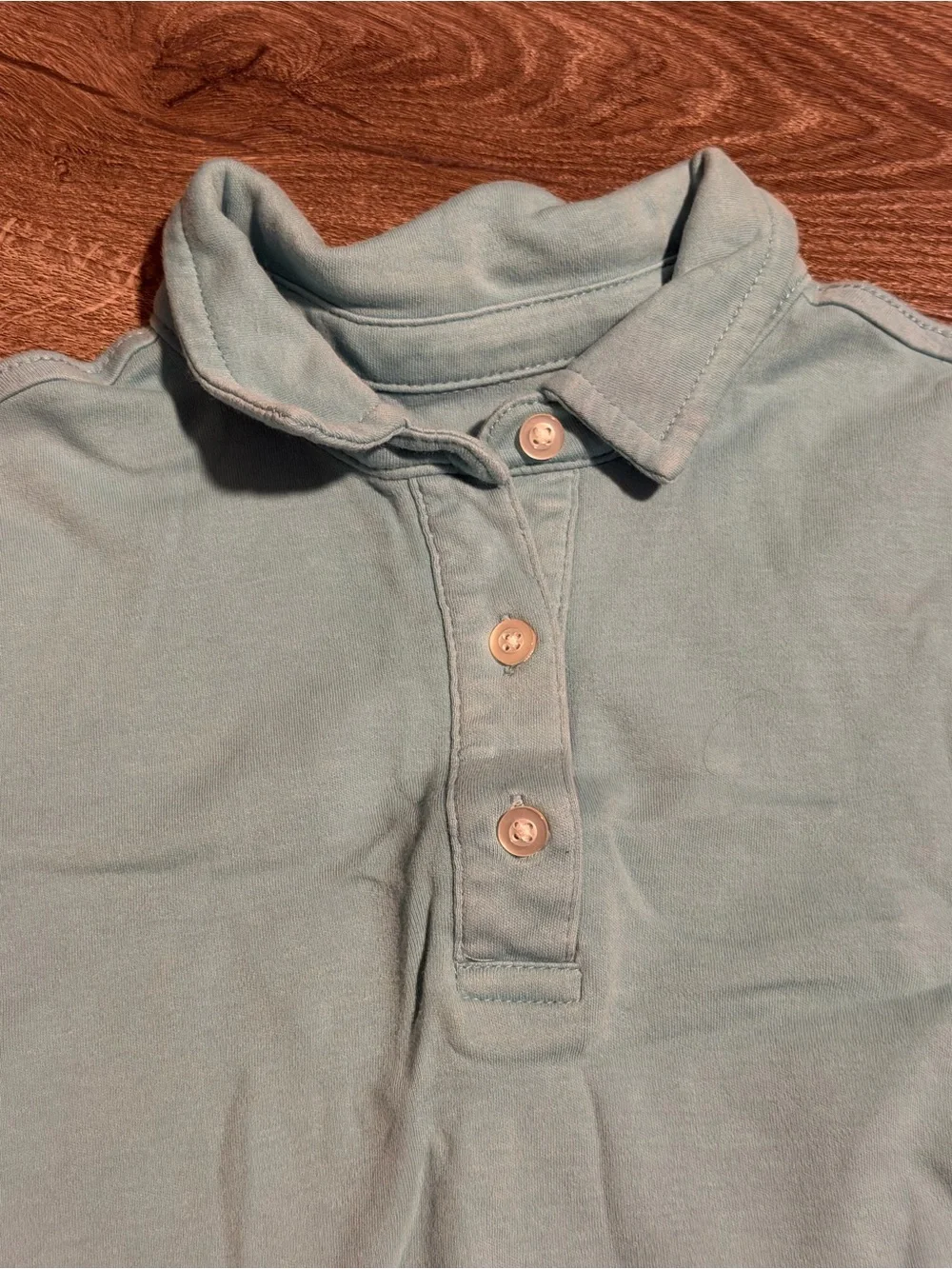 Primary Light Blue Girls' 6/7 Casual Polo Dress
